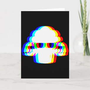 Stud Muffin Funny Muffin Vaporwave Edm Cyber Glitc Card