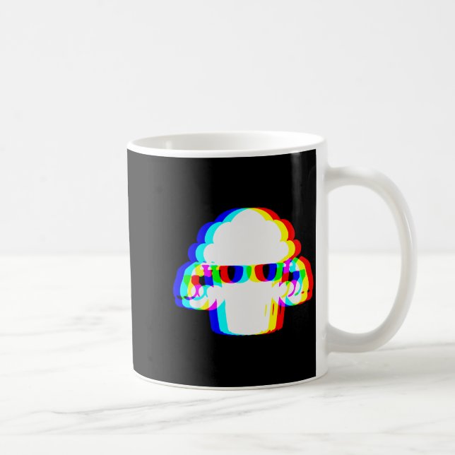 Stud Muffin Funny Muffin Vaporwave Edm Cyber Glitc Coffee Mug (Right)
