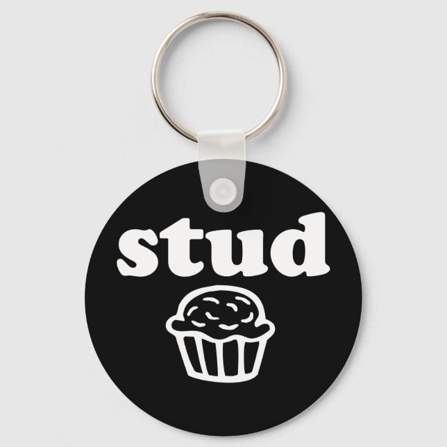 Stud Muffin Keychain (Front)