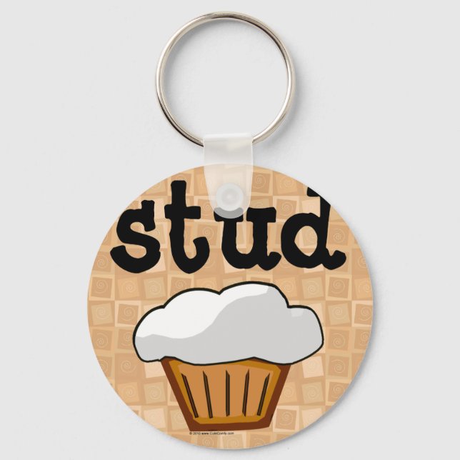 Stud Muffin Keychain (Front)