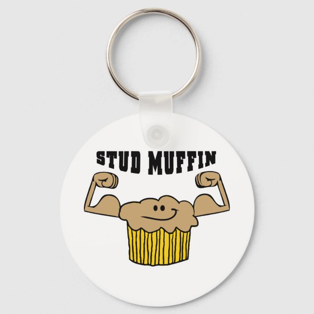 Stud Muffin Keychain (Front)