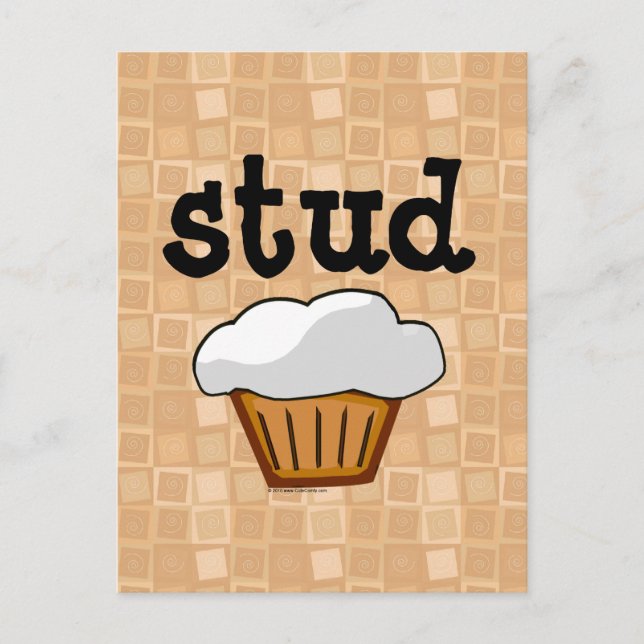 Stud Muffin Postcard (Front)