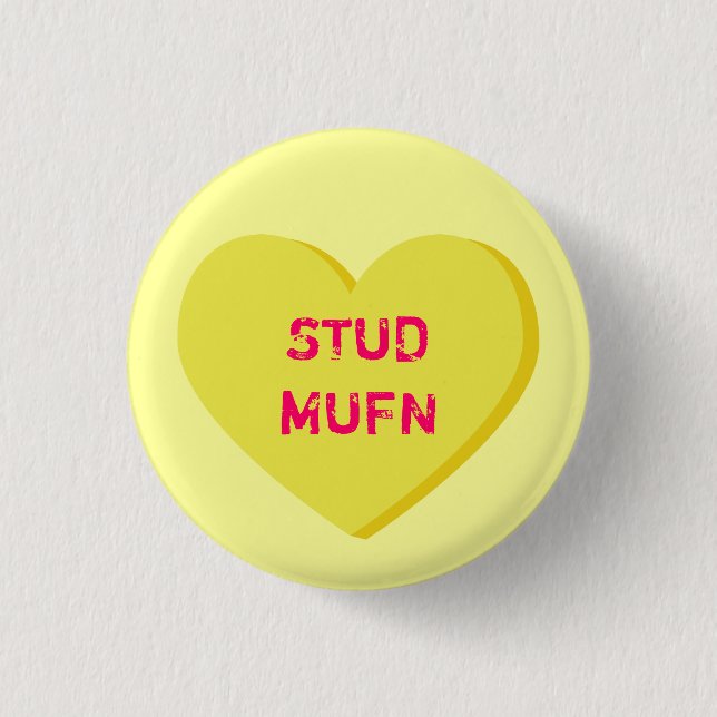 STUD MUFN 1 INCH ROUND BUTTON (Front)