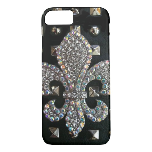 Studded fleur de lis case (Back)