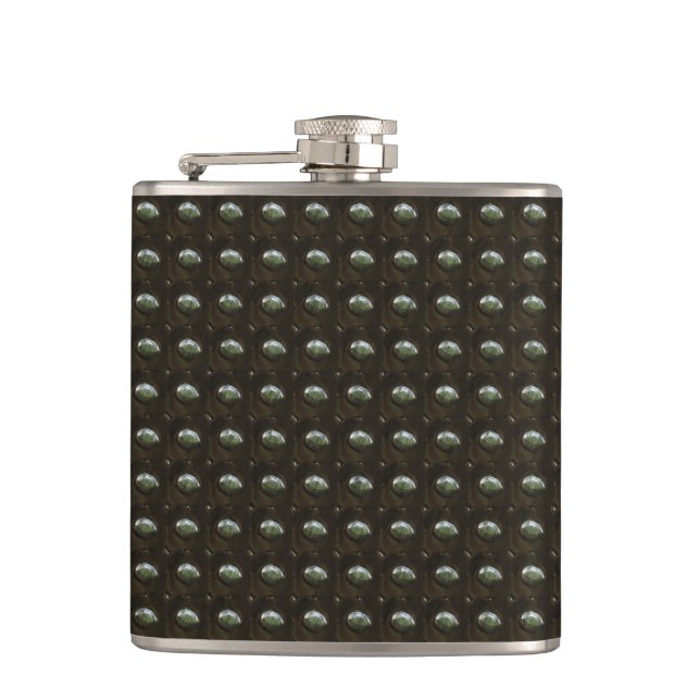 Studded Leather 2 Wrapped Flask (Front)