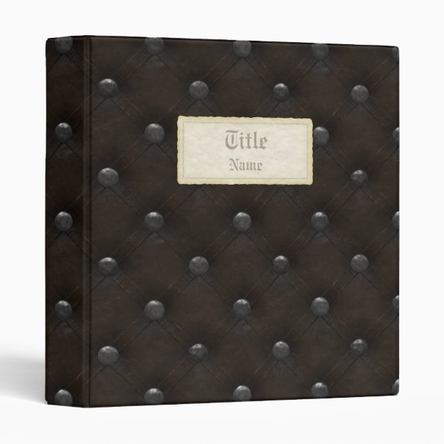 Studded Leather Armour Binder (Front/Spine)