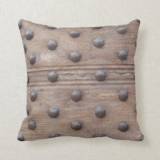 Studded Medieval Castle Door Throw Pillow