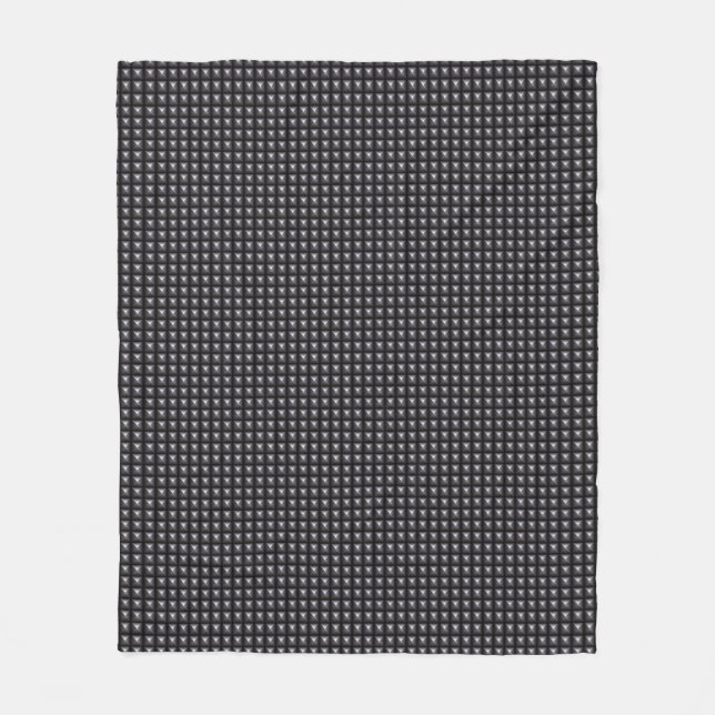 Studded Steel Texture Fleece Blanket (Front)