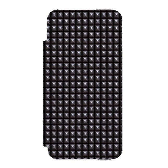 Studded Steel Texture Incipio iPhone Wallet Case (Folio Front)