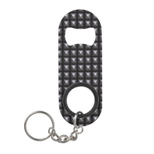 Studded Steel Texture Mini Bottle Opener