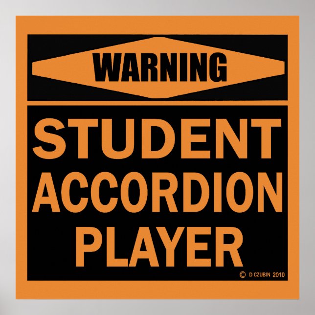 Student Accordion Player Poster (Front)