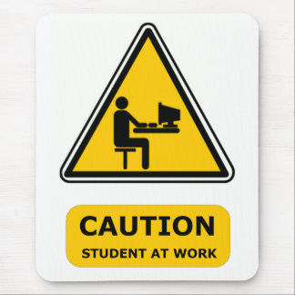 Student at work mousemat mouse pad