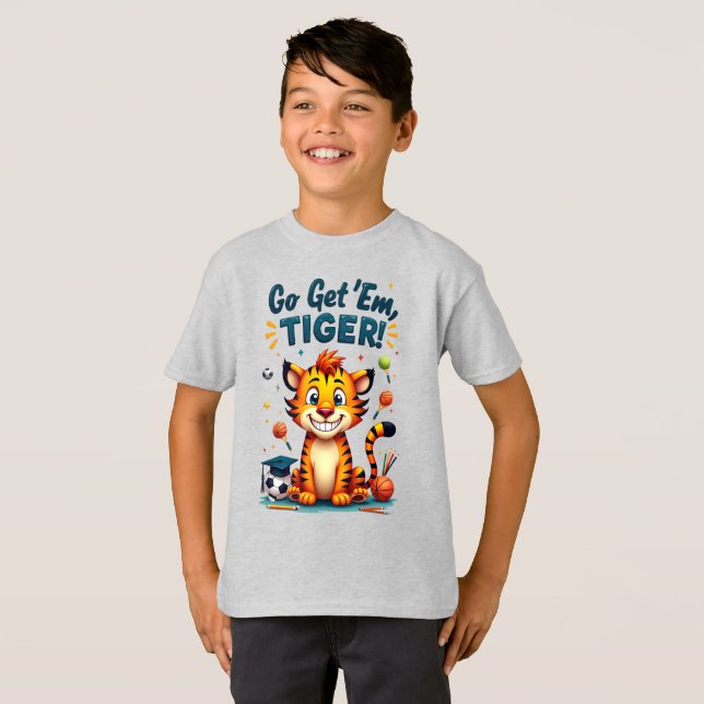 Student Athlete Tiger T-Shirt (Front Full)