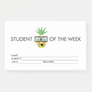 Student Award Achievement Pineapple Post-it Notes