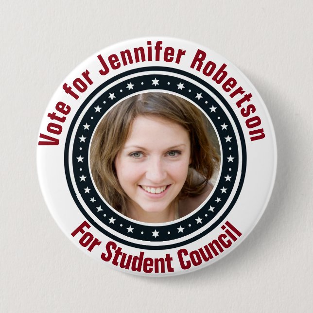 Student Council 3 Inch Round Button (Front)