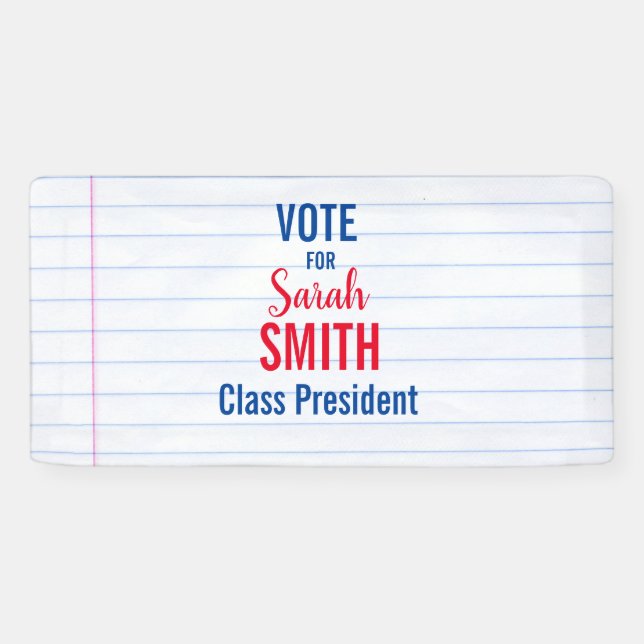 Student Council Election vote Buttons Banner (Horizontal)