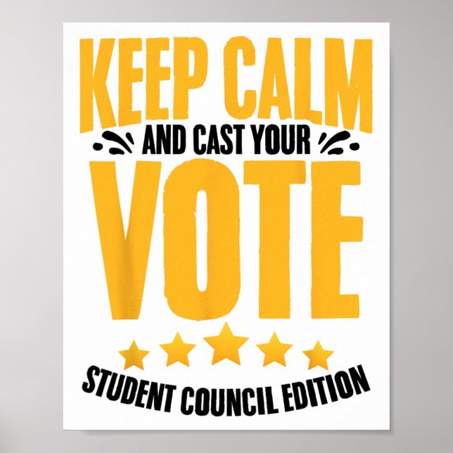 Student Council School Student Organization Cl Pre Poster (Front)