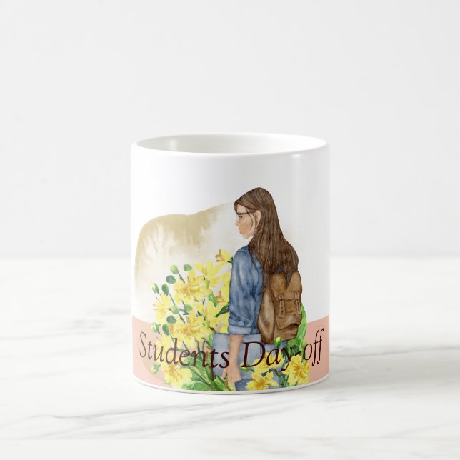 Student-day Drinking Coffee Mug (Center)