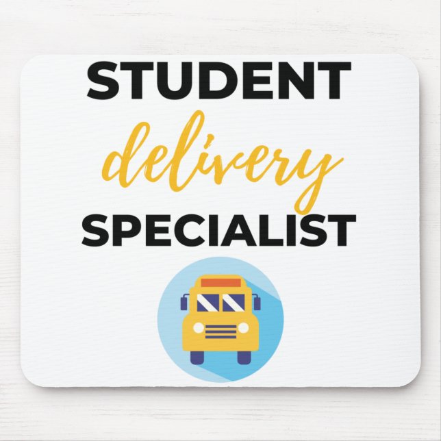Student Delivery Specialist bl Mouse Pad (Front)