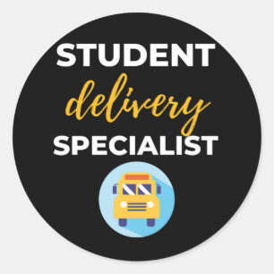 Student Delivery Specialist Classic Round Sticker