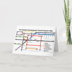 Student Development Transit System Map Card