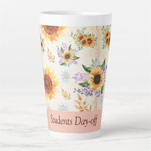 Student Drinking Latte Mug