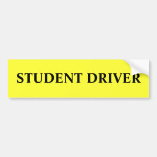 Student Driver Bumper Sticker