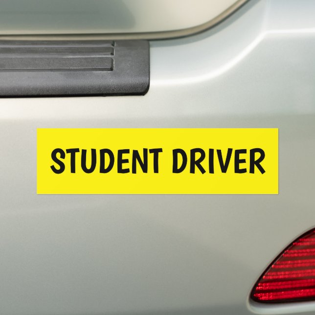 STUDENT DRIVER BUMPER STICKERS (On Car)