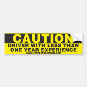 Student Driver, New Driver Bumper Stickers CAUTION