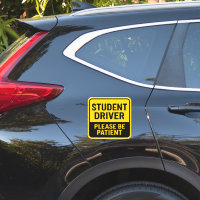 Student Driver - Please Be Patient Yellow & Black 