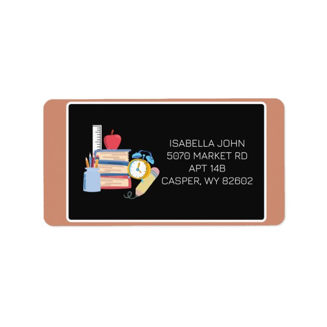 Student Essentials - Customize Address Label (Front)