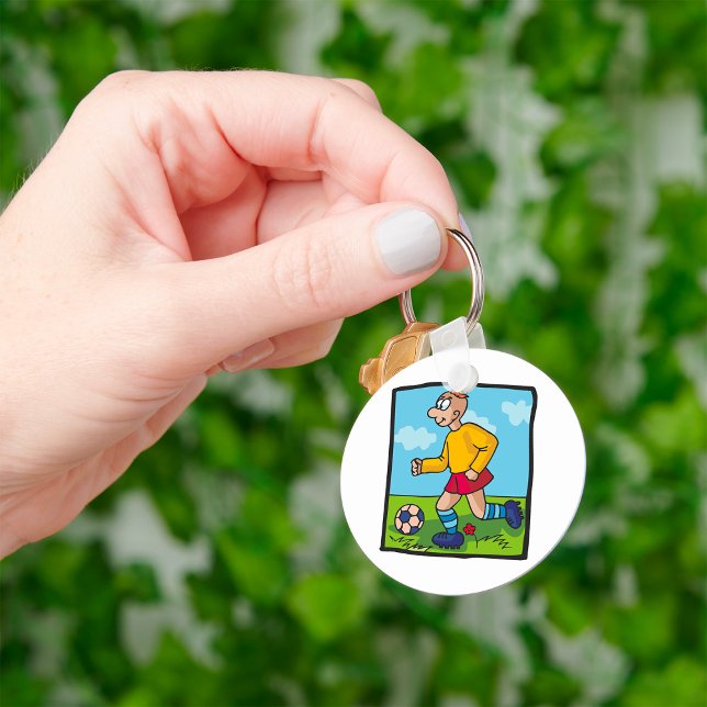 Student Football Player Sport Keychain (Creator Uploaded)