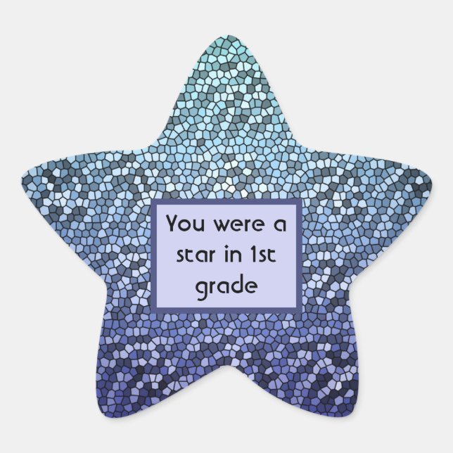 Student Graduation Good Job From Teacher Classroom Star Sticker (Front)