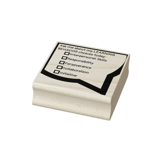Student Learning Behaviours Rubber Stamp (Stamp)