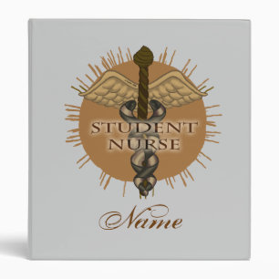 Student Nurse Caduceus Binder