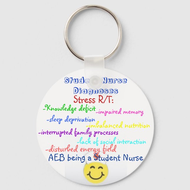 Student Nurse Dx Keychain (Front)
