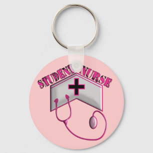 Student Nurse EMBOSSED Cap and Stethoscope Keychain