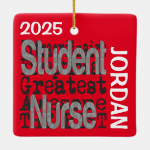 Student Nurse Extraordinaire CUSTOM Ceramic Ornament