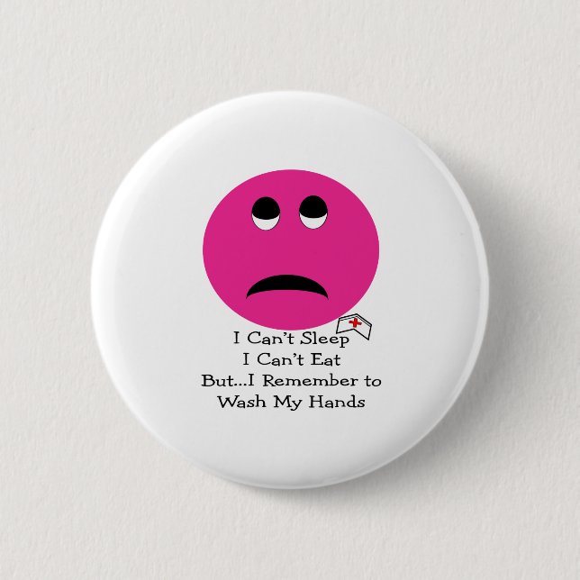 Student Nurse Face Gifts 2 Inch Round Button (Front)