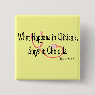 Student Nurse gifts 2 Inch Square Button