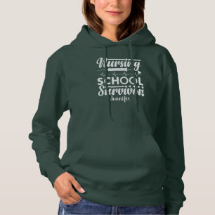 Student Nurse Personalized Green Hoodie