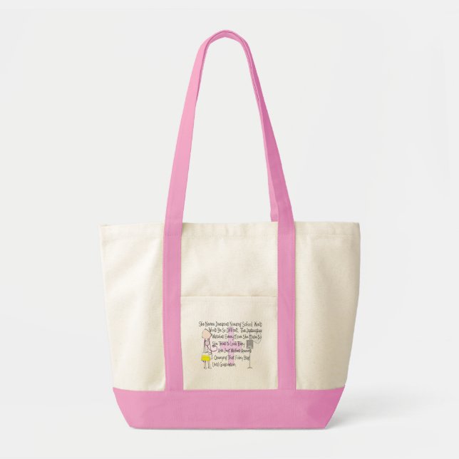 Student Nurse Story Art Gifts--"Foley Bag" Funny Tote Bag (Front)