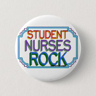 Student Nurses Rock 2 Inch Round Button