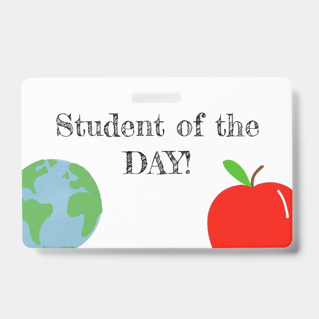 Student of the DAY! Badge (Front)