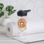 Student Owl Water Bottle Personalized Back School<br><div class="desc">Practical owl water bottle perfect for school,  campus,  and study sessions. A personalized bottle that keeps students hydrated during busy days.</div>