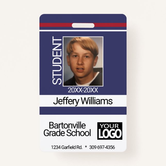 Student Photo - Blue Badge (Front)