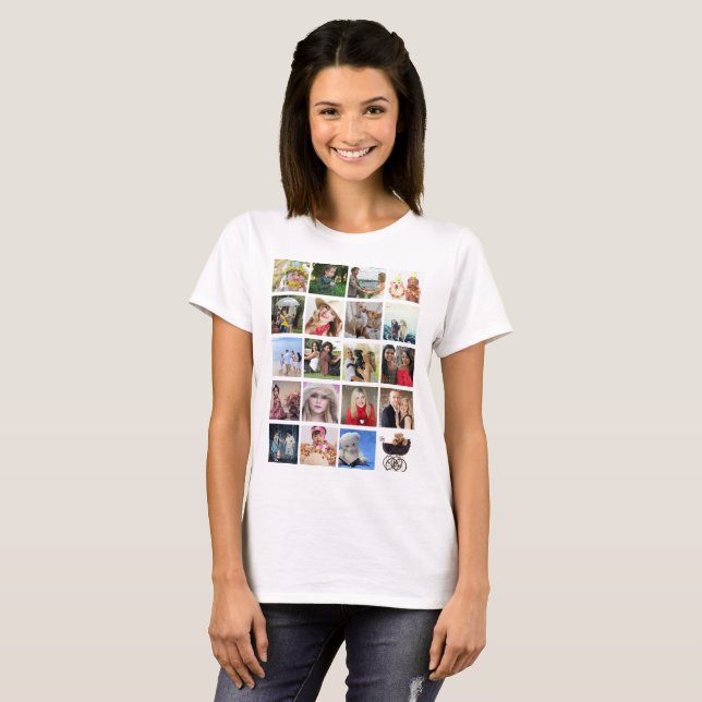 Student PHOTO Collage Tshirt 20pics Names on Back (Front Full)