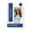 Student photo ID school university navy blue Badge