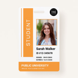 Student photo ID school university yellow Badge