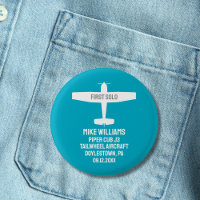 Student Pilot First Solo Airplane Aviation Custom